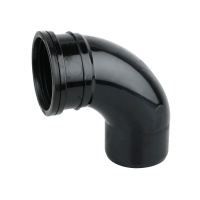 90 Degree Single Socket Bend - Black